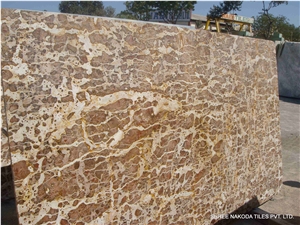 Panther Marble Slabs & Tiles, India Yellow Marble