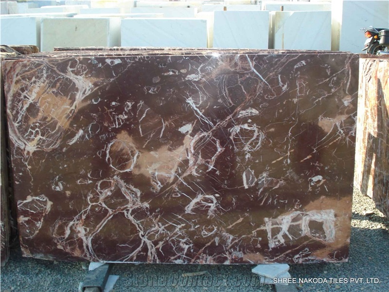 Rosa Levanto Marble Slabs & Tiles, India Red Marble