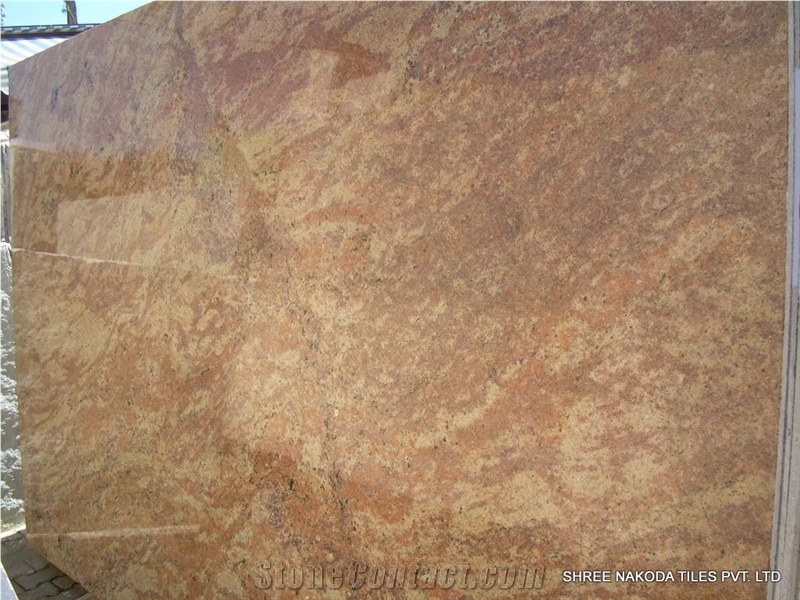 Vyra Gold Granite Slabs & Tiles, India Yellow Granite