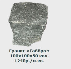 Gabbro Drugoreckoe Granite Cube Paving Stone