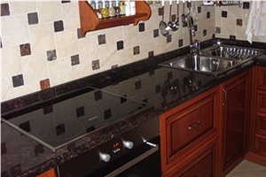 Granite Countertop - Tan Brown Granite Kitchen Top