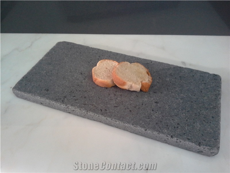 Lavic Stone Cooking Plaque, Grey Basalt Kitchen Accessories