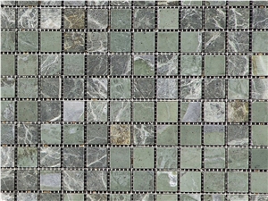 Green Marble Tumbled Mosaic