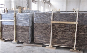 China Golden Beach Marble Slabs & Tiles, China Ming Brown Marble