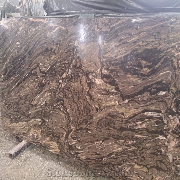 Cappuccino New Marble Slab, India Brown Marble