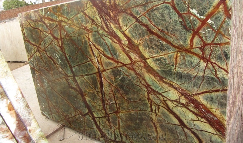 Rain Forest Green Marble Slab