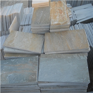 Golden Quartzite Stone Tile, China Yellow Quartzite