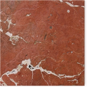Rojo Alicante Antiqued / Brushed Marble Tile