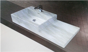 Calacatta Delicato Marble Carved Sink