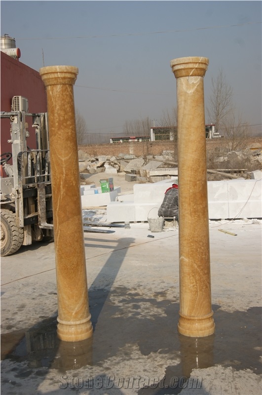 Honey Onyx Column, China Yellow Onyx Columns