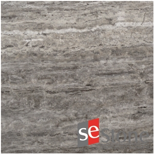 Silver Vc Travertine Slabs & Tiles, Turkey Grey Travertine