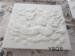 Hunan White Marble Religious Stone Relief Carving
