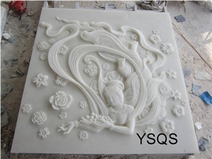 Hunan White Marble Religious Stone Relief Carving