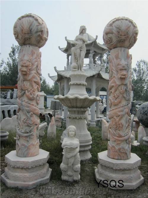 Ornamental Stone Marble Columns