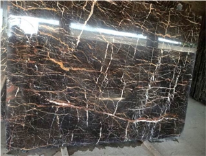 Golden Gray Marble Tile & Slab, China Black Marble