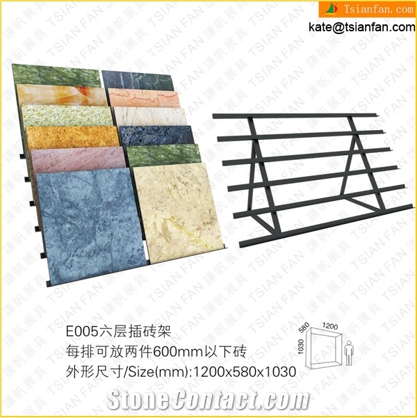 E005 Showroom Metal Mosaic Tiles Display Shelf