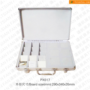 Px017 Tsianfan Portable Aluminum Suitcase to Show Stone on Fair