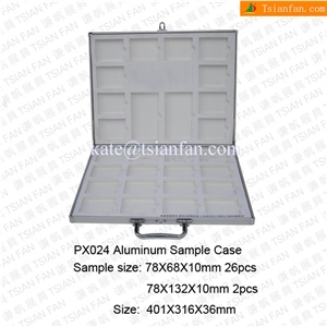 Px024 Tsianfan Portable Aluminum Suitcase to Show Stone on Fair