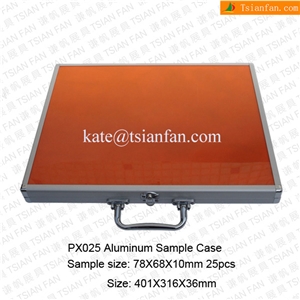 Px025 Tsianfan Portable Aluminum Suitcase to Show Stone on Fair