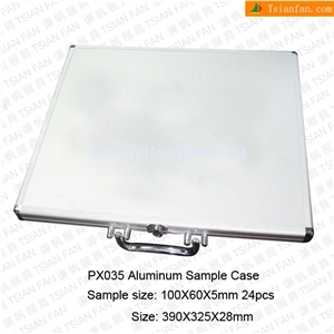 Px035 Customized Slivery Aluminum Box to Hold Stone Tiles