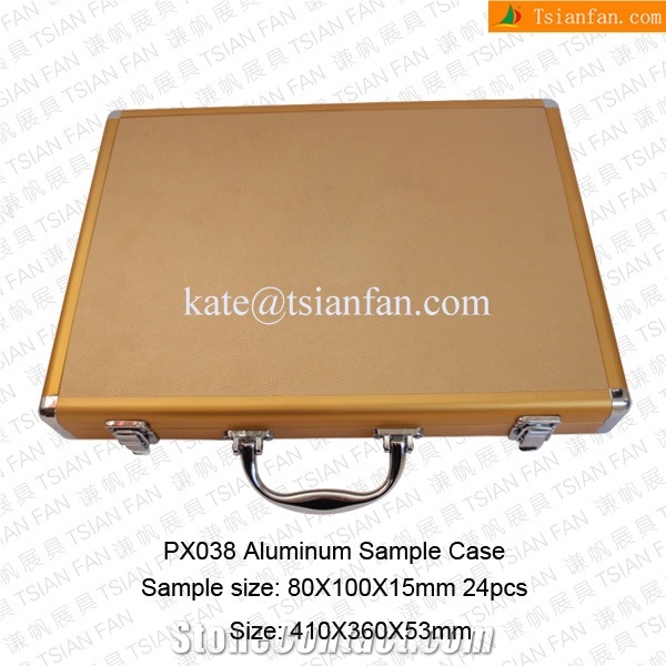 Px038 Aluminum Showing Case Box Of Stone Made in China