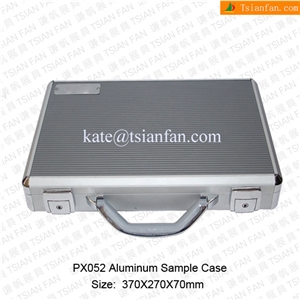 Px052 Customized Portable Aluminum Sample Box to Take Part in Stone Fair