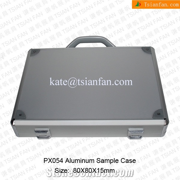 Px054 Aluminum Quartz Stone Sample Suitcase