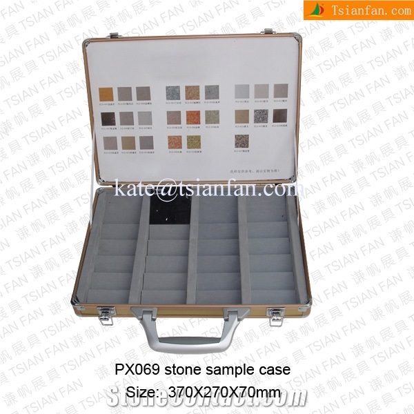 Px069 Aluminum Suitcase Of Tiles and Stone