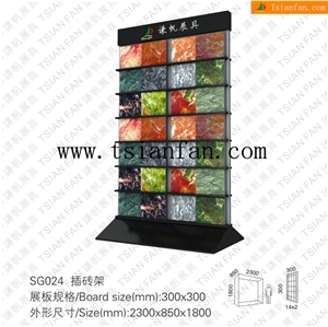 Sg024 Marble Display Rack,Stone Display Stand, Stone Rack Showing