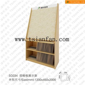 Sg034 Marble Display Rack,Stone Display Stand, Stone Rack Showing