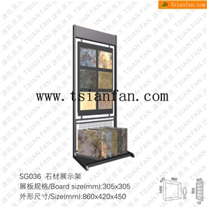 Sg036 Marble Display Rack,Stone Display Stand, Stone Rack Showing