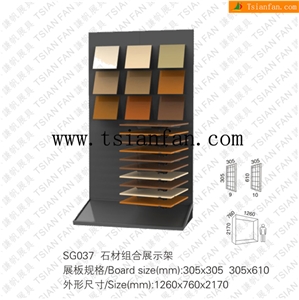Sg037 Marble Display Rack,Stone Display Stand, Stone Rack Showing