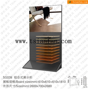 Sg038 Marble Display Rack,Stone Display Stand, Stone Rack Showing