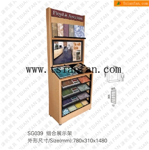 Sg039 Marble Display Rack,Stone Display Stand, Stone Rack Showing