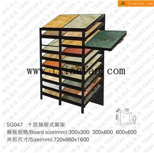 Sg047 Marble Sample Rack, Granite Display Stand,Stone Rack Display