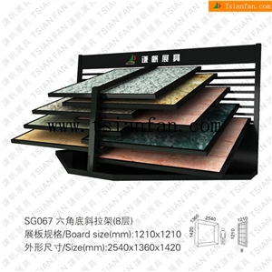 Sg067 Marble Sample Rack, Granite Display Stand,Stone Rack Display