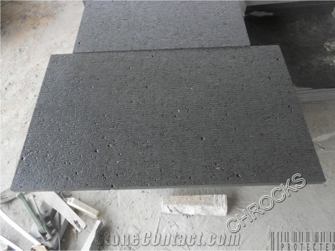 Chisel China Black Lava Stone,Basalt Stone Slabs & Tiles