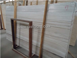 Marble Slabs,White Wooden Marble Slab, Crystal Serpeggiante White Marble Slabs & Tiles