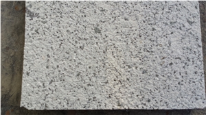 Blanco Amanecer Paving Stone, Grey Spain Granite Cube Stone, Top Face Bus Hammered