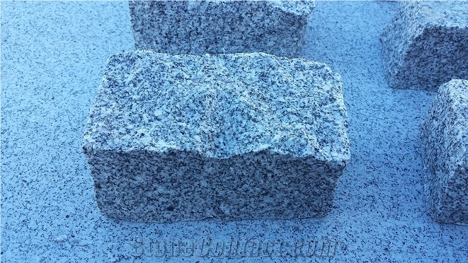 Grey Quintana Cobble Stone, All Faces Rustic, Gris Quintana Grey Granite Cobble Stone