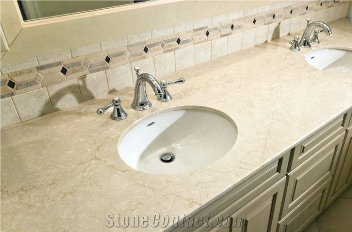 Botticino Classico Marble Vanities Tops Bathroom