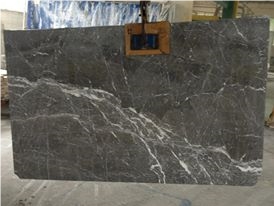 Silver Marble Steps, Stairs, Albania Grey Marble