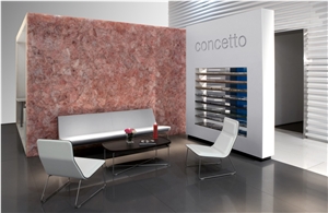 Rosado Concetto Rose-Quartz Backlight Semiprecious Stone Wall Panel
