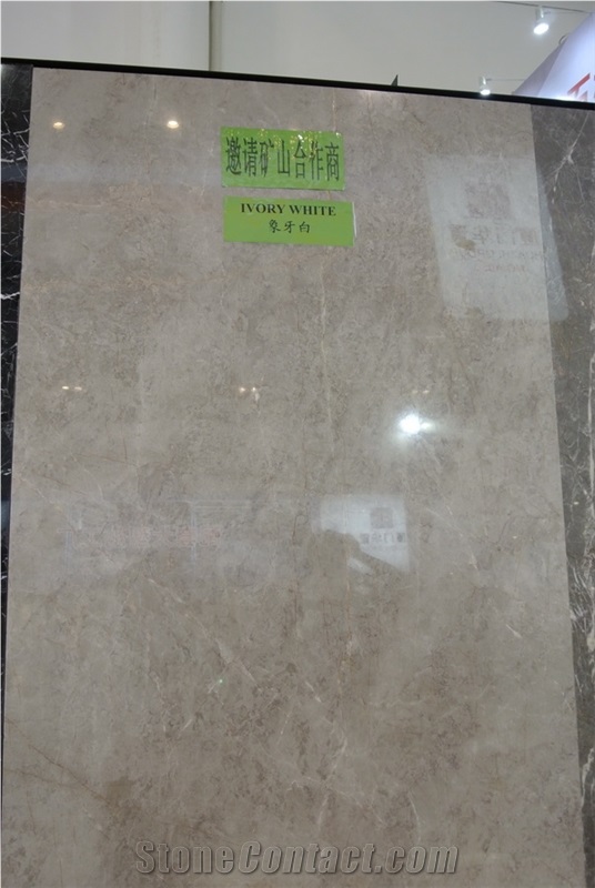 Ivory White Marble Slab & Tile, China White Marble
