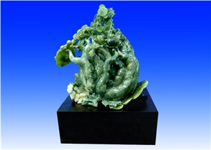 Green Jade-Carvings,China Green Jade Sculptures Art Design
