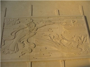 Alhambra Sandstone Carving Relief