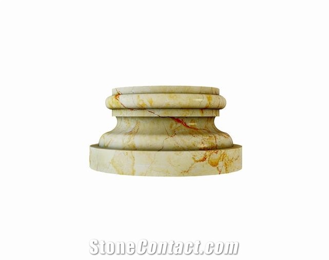 Ariston White Marble Round Columns, Roman Column