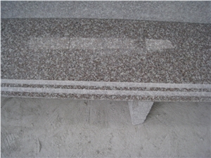 China G664 Violet Granite Luoyuan Red Steps / Stair Treads / Stair Riser