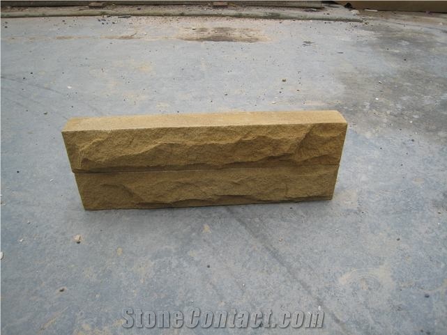 China Yellow Sandstone,Cube Stone for Wall, Paver,Flooring