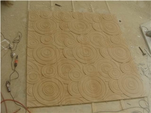 Dholpur Beige Sandstone Relief & Etching